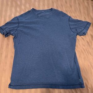 lululemon athletica Heathered Blue Short Sleeve Tee